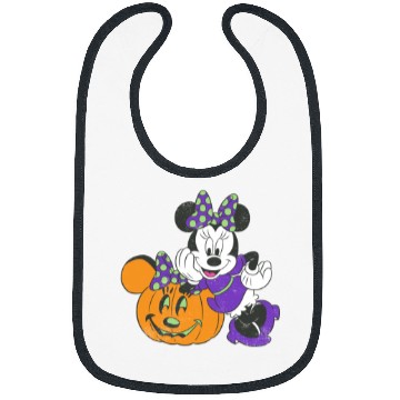 Discover Disneyss Minnie Mouse Pumpkin Halloween Bibs