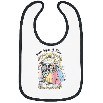 Discover Disney Princess Once Upon A Time  Cartoon Raglan Baseball Tee Bibs