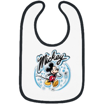 Discover Disney Mickey Mouse Airbrush Bibs