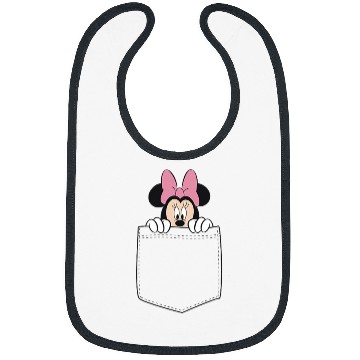 Discover Black Disney Minnie Mouse Classic Fit  - Crew Neck Bibs