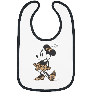 Discover Disney Minnie Mouse Cheetah Print Outfit Bibs