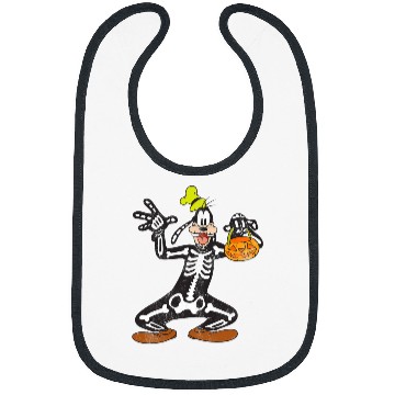 Discover Disney Goofy Skeleton Halloween Bibs