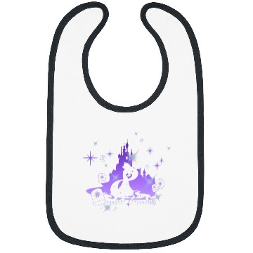 Discover Disney Tangled Rapunzel Silhouette Portrait Graphic Bibs
