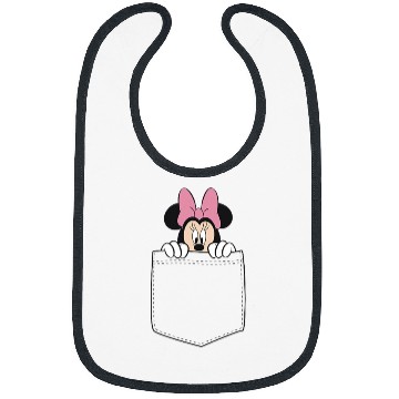 Discover Black Disney Minnie Mouse Classic Fit  - Crew Neck Bibs