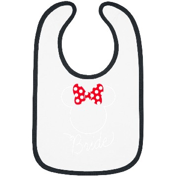 Discover Disney Minnie Mouse Bow Bride Wedding Bibs