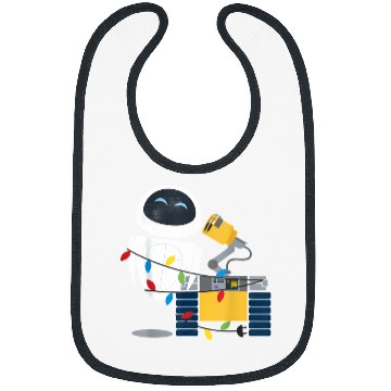 Discover Disney Pixar Wall-E Eve Christmas Light Wrap Graphic Bibs