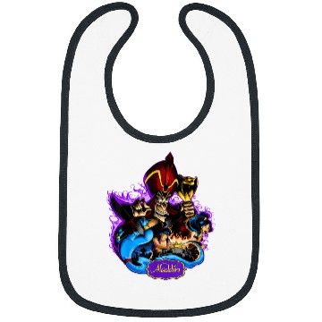 Discover Disney Aladdin Jafar Genie Jasmine Art Graphic T Bibs