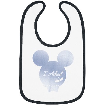 Discover Disney I Asked Proposal Engagement Ring Bow Tie Bibs