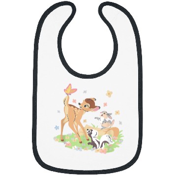 Discover Disney Bambi Thumper Flower Pastel Spring Easter Bibs
