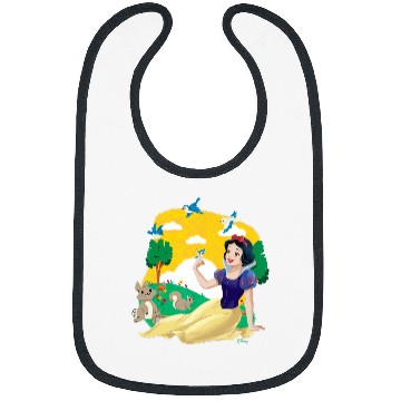 Discover Disney Princess - Snow White Forest Scene Bunnies Birds Bibs