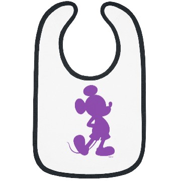 Discover Disney Mickey Mouse Pride Classic Pose Purple Icon Fill Bibs