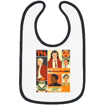 Discover Marvel Studios Loki Season 2 Faces of the TVA & Pie Disney+ Bibs