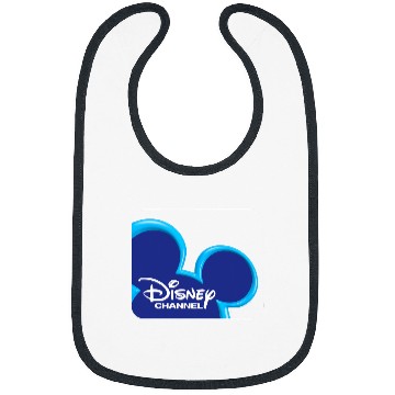Discover Disney Channel  Mickey Mouse Blue Retro 2000s Logo Bibs