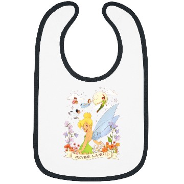 Discover Disney Peter Pan Tinker Bell Never Land Flowers and Flight Bibs