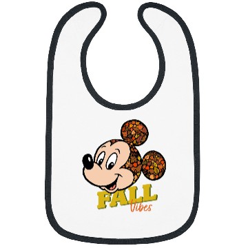Discover Disney Mickey Mouse Fall Vibes Autumn Leaves Bibs