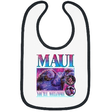 Discover Disney Moana Maui You're Welcome  Portrait Frame Bibs