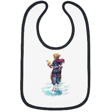 Discover Disney Kingdom Hearts Sora Keyblade Hero Faded Starfish Bibs