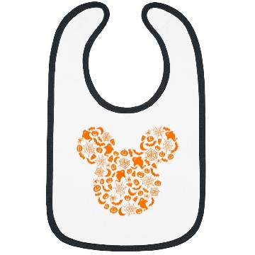 Discover Disney Mickey Mouse Halloween Silhouette Bibs