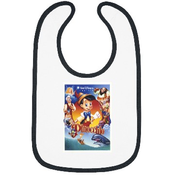 Discover Disney Pinocchio Movie Poster Group Shot Bibs
