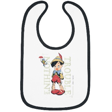 Discover Disneyss Pinocchio Nothin But Trouble Since 1940 Bibs