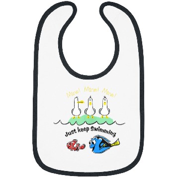 Discover Disneyss Pixars Finding Nemo Dory Seagulls Just Keep Swimming Bibs