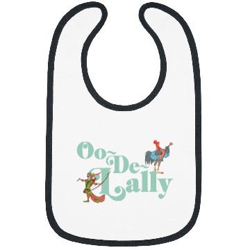 Discover Disney Robin Hood Oo-De-Lally Iconic Quote Chest Text Logo Bibs