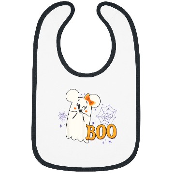 Discover Disney Minnie Mouse Cute Little  Boo Halloween Bibs