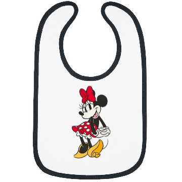 Discover Disney Minnie Mouse Sassy Pose Small Pocket Logo Bibs
