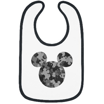 Discover Disneyss Mickey Camo Gray Bibs
