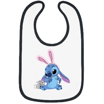 Discover Disney Stitch with Easter Bunny Bibs