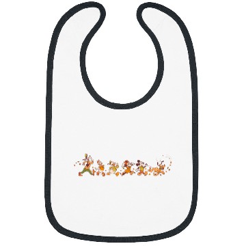 Discover Disney Mickey Mouse Friends Breezy Autumn Leaf Stroll Fall Bibs