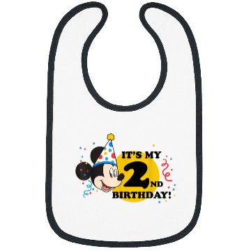 Discover Disney Mickey Mouse 2nd Birthday TShirt Bibs