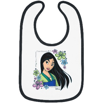 Discover Disney Princess Mulan Flowers Bibs