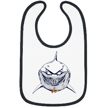 Discover Disney pixars Finding Nemo Hello Bruce Big Chest Portrait Bibs