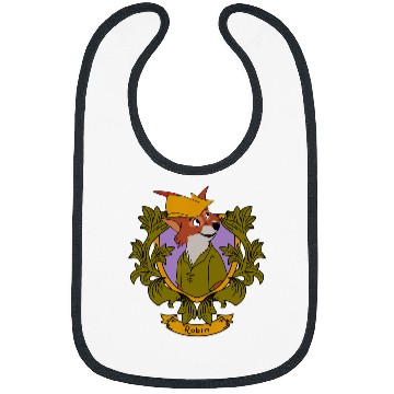 Discover Disney Robin Hood Robin  Floral Portrait Bibs