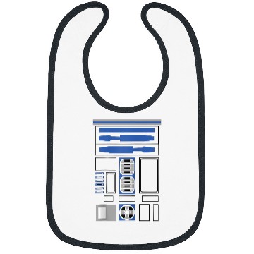 Discover Halloween R2-D2 Costume Disney+ Raglan Baseball Tee Bibs
