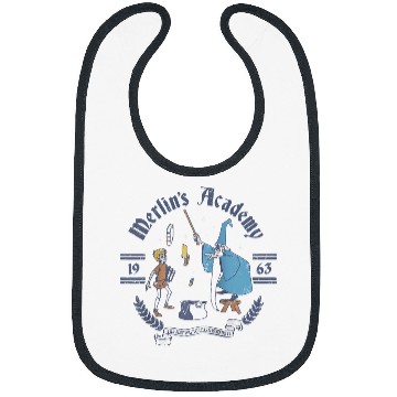 Discover Disney The in the Stone Merlin's Academy Raglan Baseball Tee Bibs