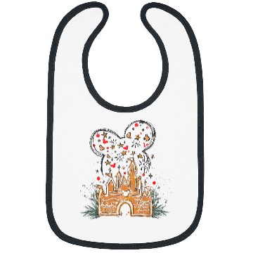 Discover Disney Gingerbread Castle Bibs