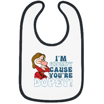 Discover Disney I'm Grumpy Because You're Dopey Bibs, Snow White Grumpy Bibs