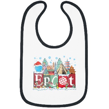 Discover Disney Epcot Christmas Bibs, Joy to the World Christmas 2023 Bibs