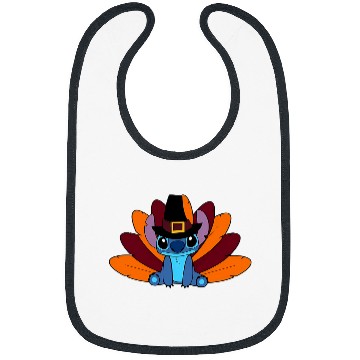 Discover Disney Thanksgiving Turkey Stitch, Disney Stitch Bibs