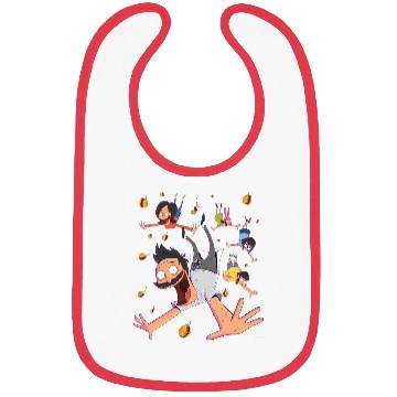 Discover Bobs Burgers Comic Art Family Falling Bibs