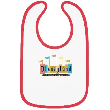 Discover Retro Disneyland Sign Bibs