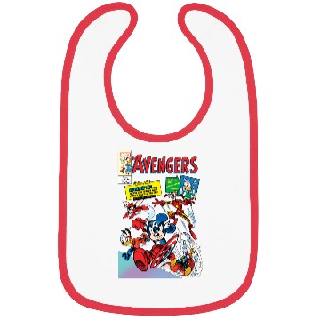 Discover Disney 100 Mickey Mouse & Friends Avengers Comics Book Retro Bibs