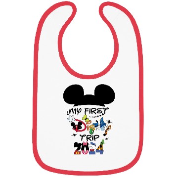 Discover Disney Trip Bibs, Mickey Bibs, Mickey Ears, Disney Mickey Bibs
