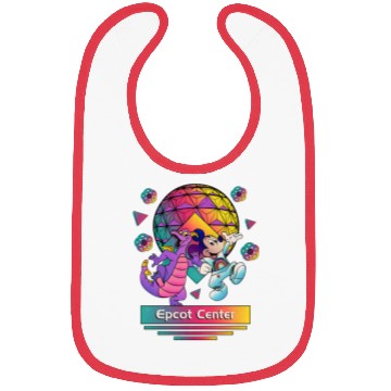 Discover Disney Dragon Figment Bibs, Epcot Figment Bibs