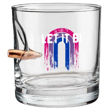 Discover Let It Bi Bisexual Positivity Bi Pride Positive Bullet Whiskey Glasses