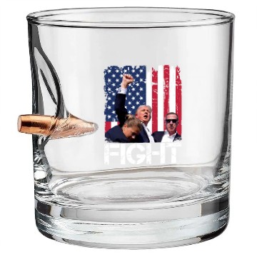 Discover President Trump Assassination Attempt Trump 2024 Bullet Whiskey Glasses