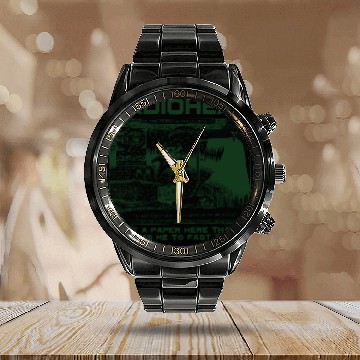 Discover RADIOHEAD Vintage Calendar Steel Band Watch