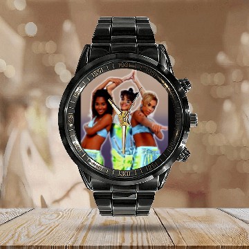 Discover TLC Graphic Calendar Steel Band Watch, 90's Vibes, unisex, multiple colors available
